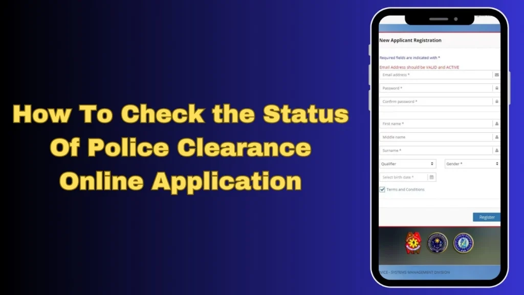 check status of police clearance
