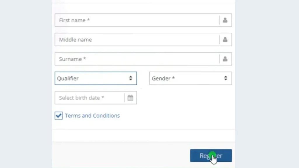 fill personal information