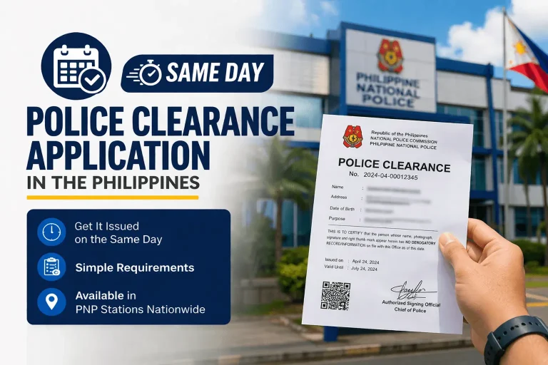 Same Day Police Clearance Application in the Philippines