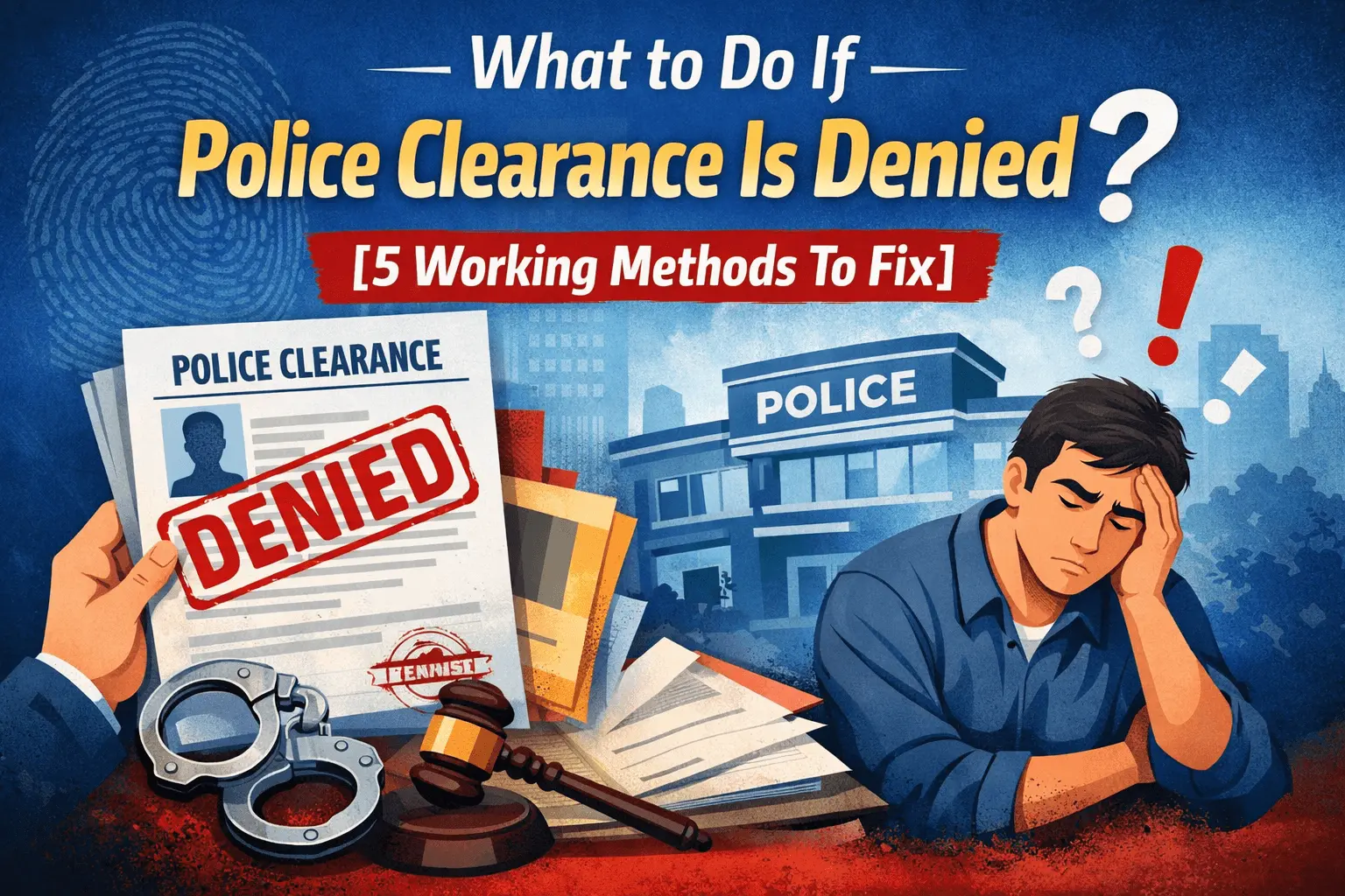 What to Do If Police Clearance Is Denied? [5 Working Methods To Fix ...